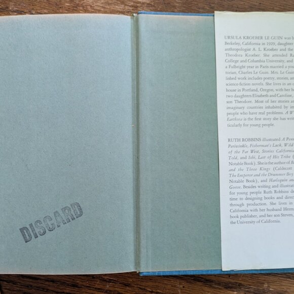 1968 A WIZARD OF EARTHSEA Ursula K. Le Guin PARNASSUS Press FIRST EDITION HC/DJ - Picture 11 of 11